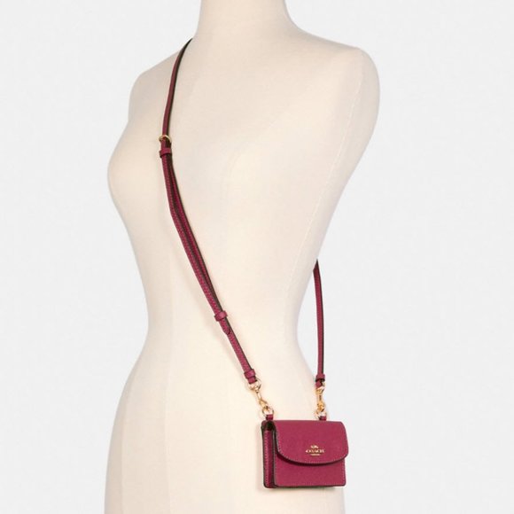 Coach Bags Coach Flap Card Case On Lanyard C561 Id Window Leather